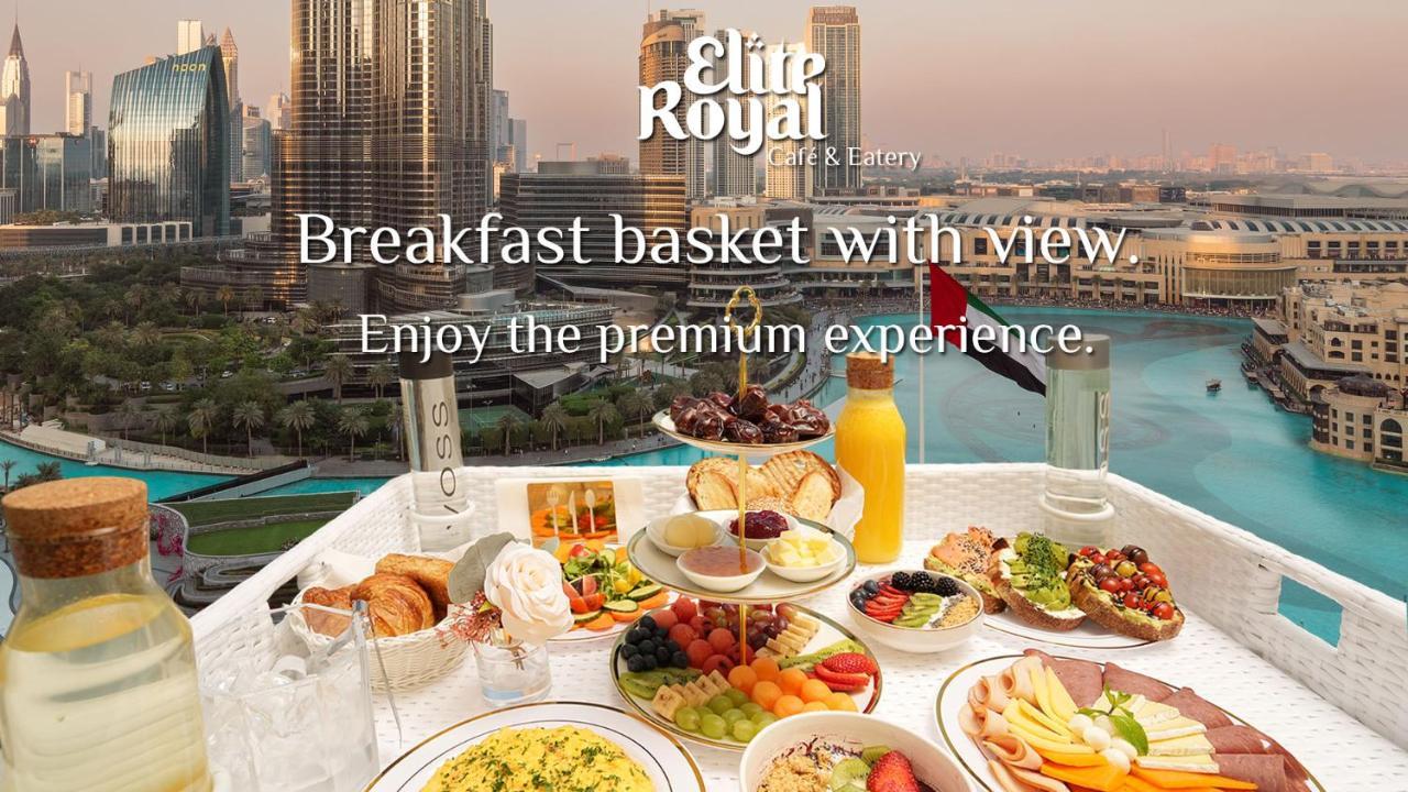 Elite Royal Apartment - Full Burj Khalifa & Fountain View - 2 Bedrooms And 1 Open Bedroom Without Partition Dubai Exteriör bild