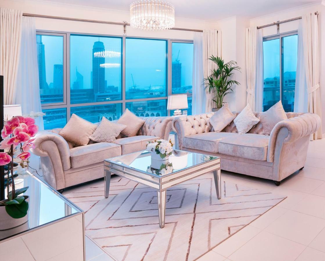 Elite Royal Apartment - Full Burj Khalifa & Fountain View - 2 Bedrooms And 1 Open Bedroom Without Partition Dubai Exteriör bild